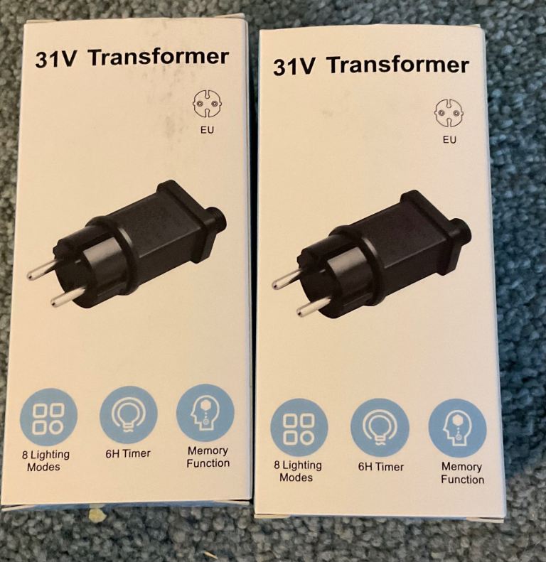 2 x 31V 6W transformers for fairy lights