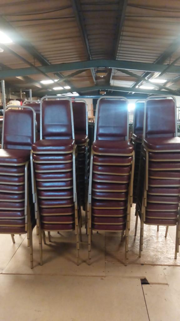 80 solid stackable banqueting chairs