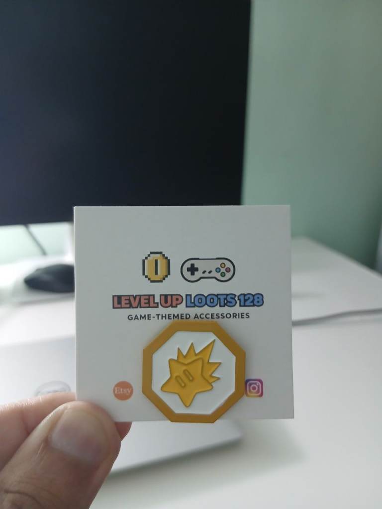 Super mario galaxy enamel pin