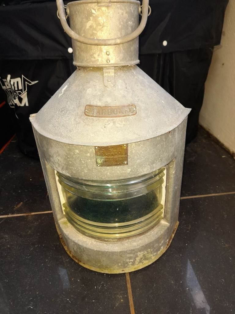 1942 Vintage meteorite ship navigation latern set of 2 