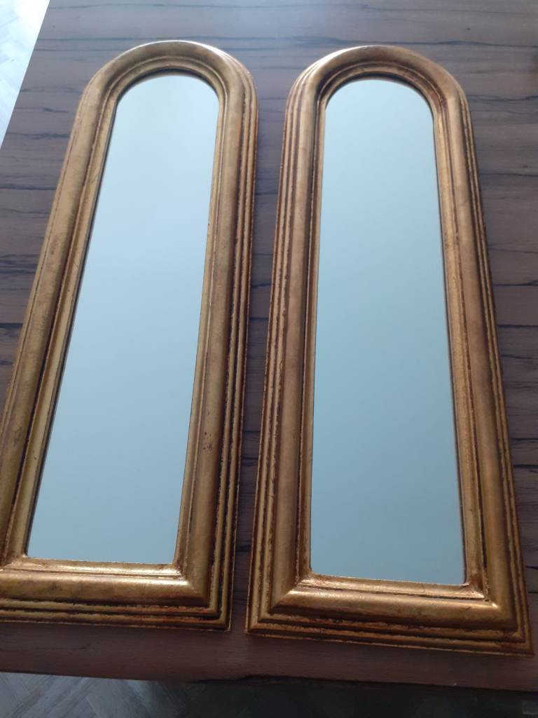 Pair of arched mirrors