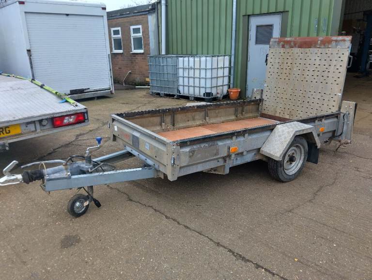 Braked single axle car trailer ideal ride on lawnmower quad bike plant 