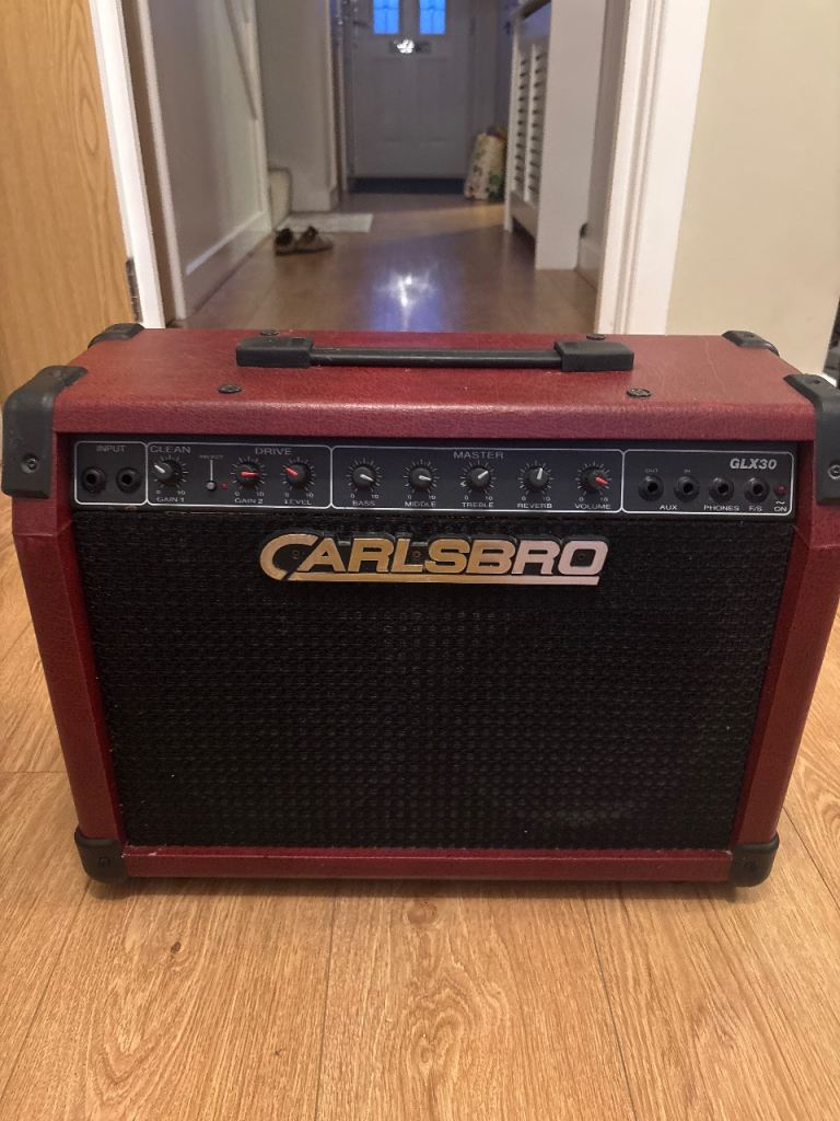 CARLSBRO GLX30 Guitar Amplifier – Red, Good Condition