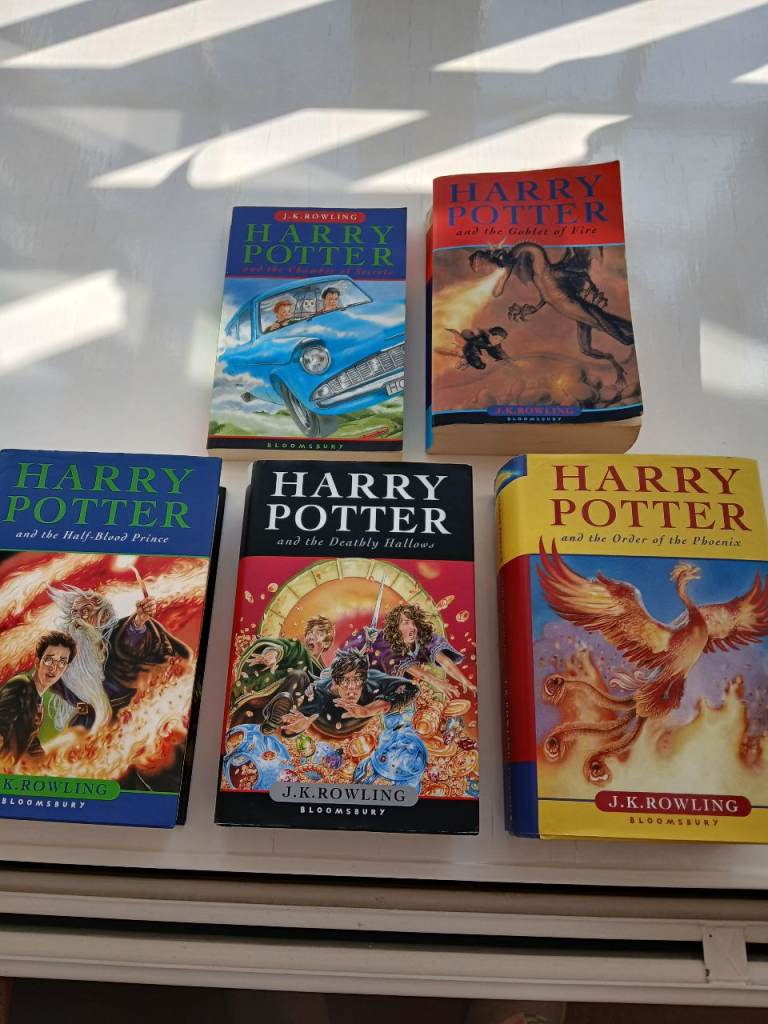 Harry Potter Bloomsbury Book Set - 5 Good Condition Novels
