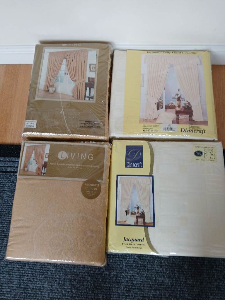 2 x Pairs of fully lined curtains 