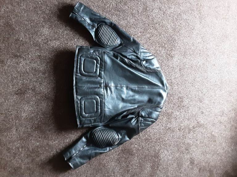Leather motorcycle jacket 