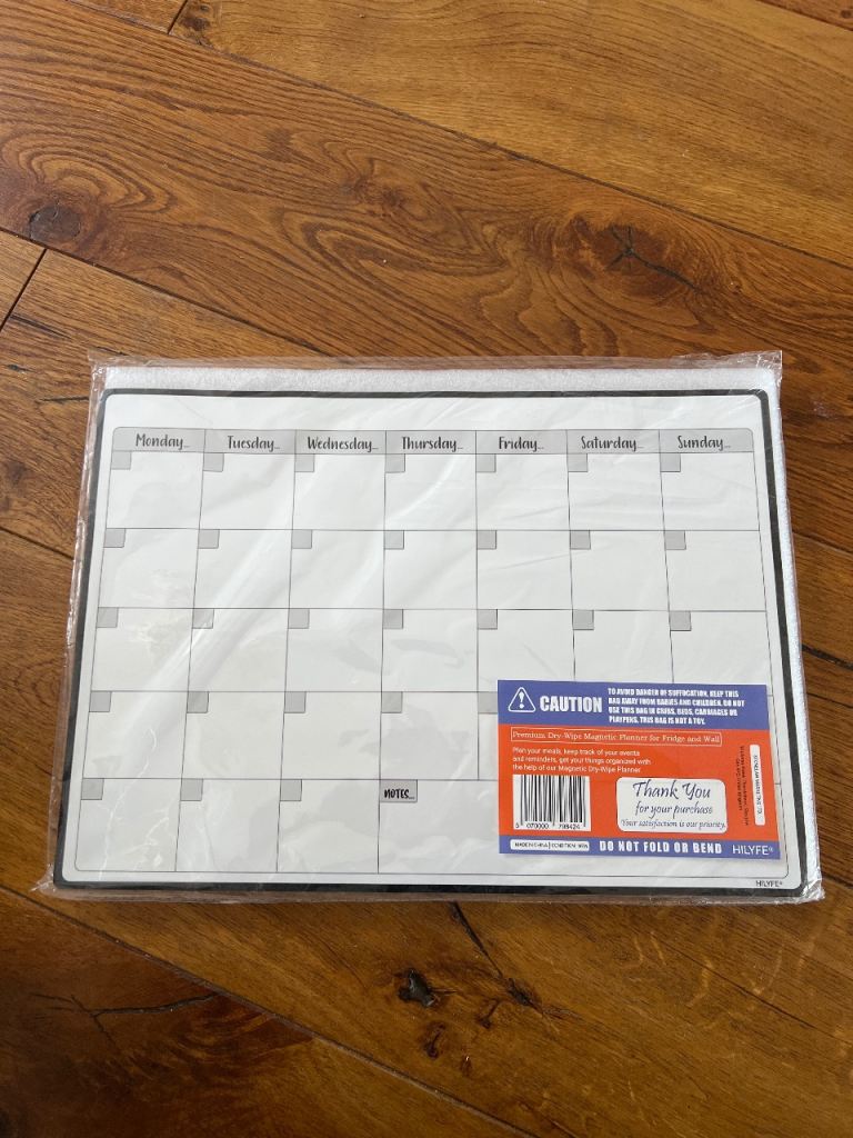 New Magnetic Whiteboard Planner for Fridge – Weekly Calendar