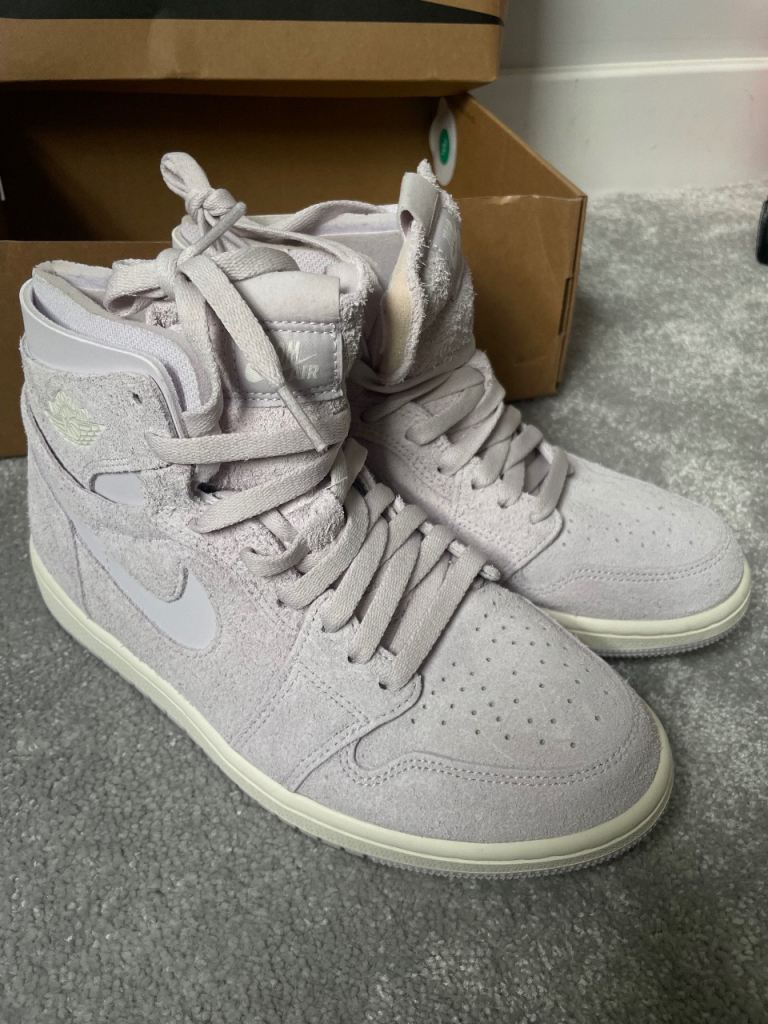 Women’s Nike Air Jordan 1 Zoom Air - Lavender purple suede - size 5 UK - BRAND NEW UNWORN