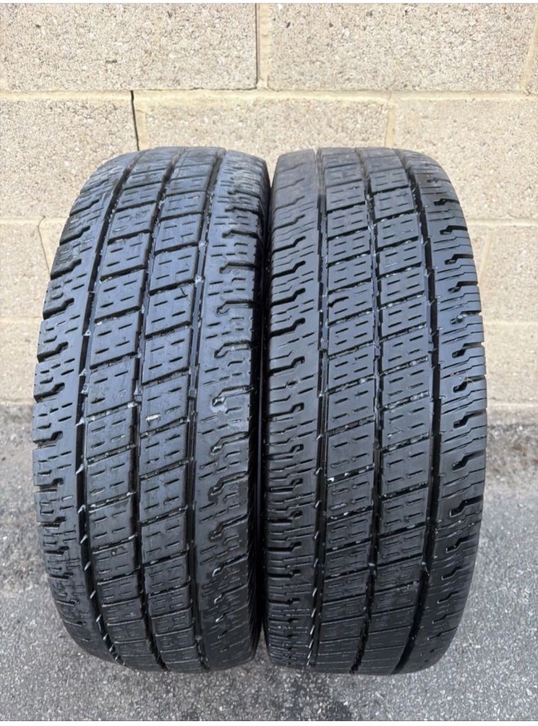  2 X UNIROYAL 225 75 16 C (121/120R) TYRE ALL SEASONM MAX MATCHING PAIR  2257516