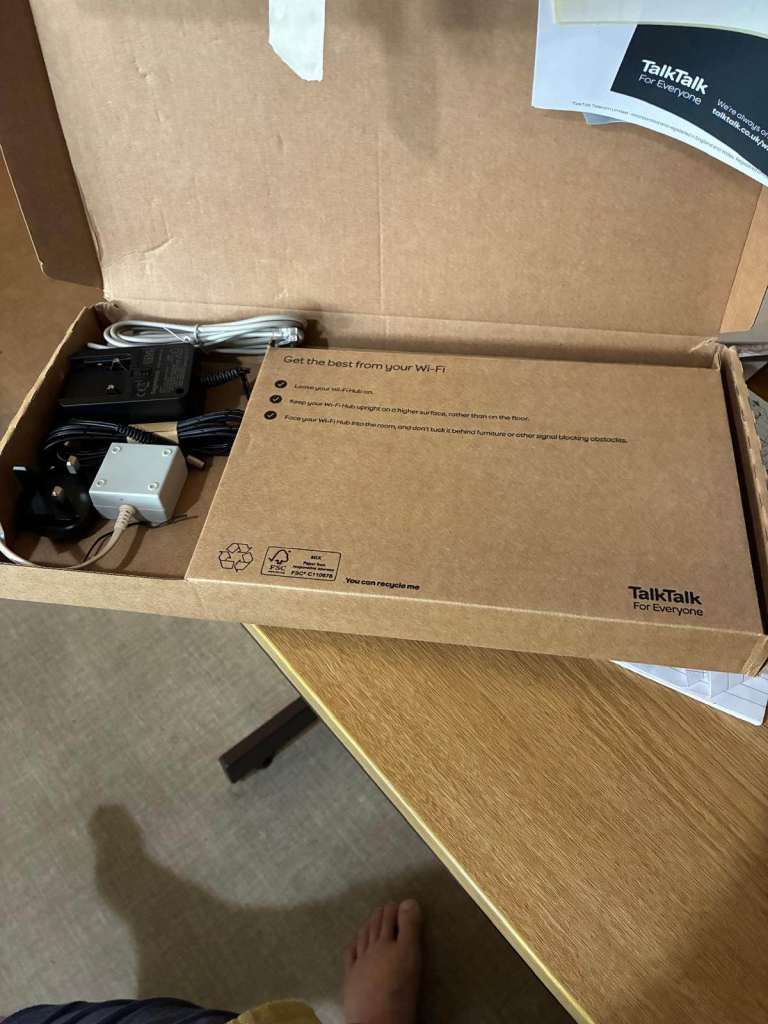TalkTalk Wi-Fi Hub – Excellent Condition, Barely Used