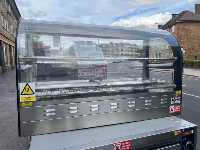 Commercial Stainless Steel Heated Display Cabinet CHICKEN PIZZA CATERING CAFE RESTAURANT 