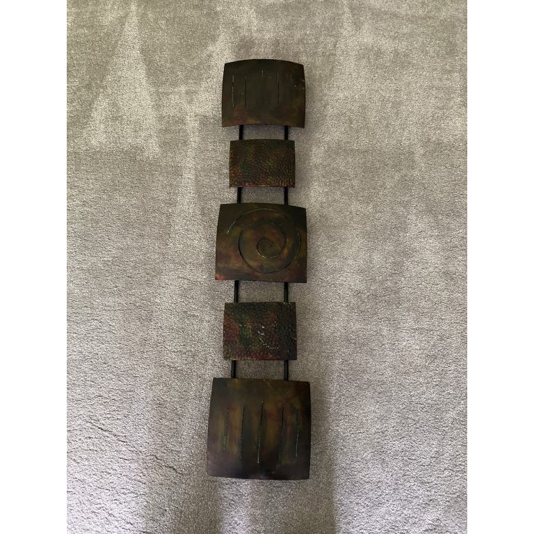 Metal Artwork with hanging hooks 
