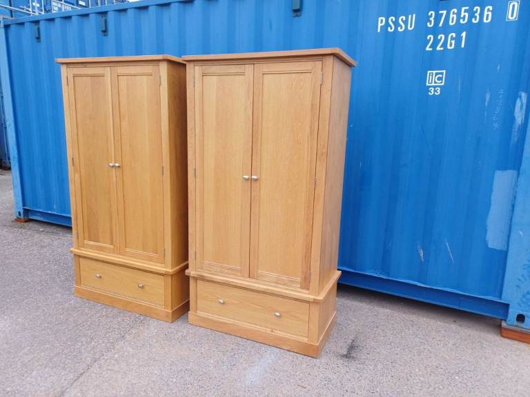 2 double door wardrobes 