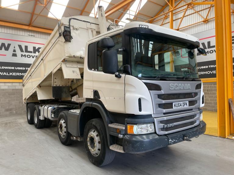 SCANIA P370 *EURO 6*, 8X4 ALUMINIUM INSULATED TIPPER - 2014 - KU64 DPK