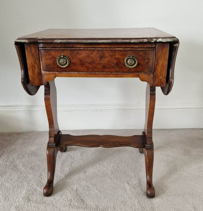 Vintage Regency Drop-Leaf Sofa Table