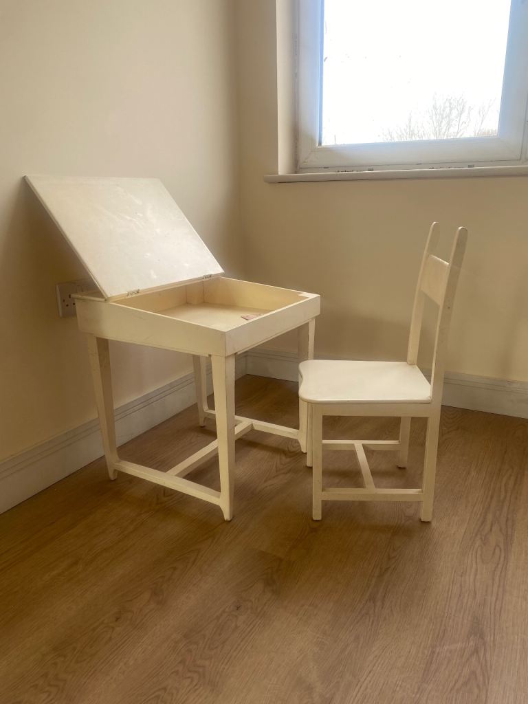 Child’s vintage desk and chair 