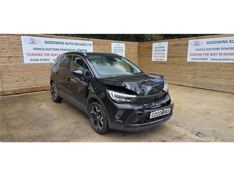 2023 73 VAUXHALL CROSSLAND ULTIMATE 1.2T ACCIDENT DAMAGED REPAIRABLE SALVAGE 