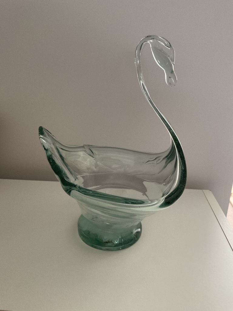 Glass ornamental bowl