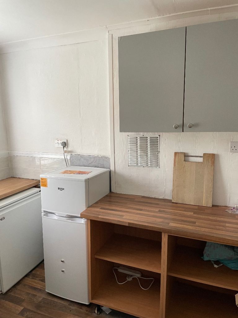 Bush Mini Fridge Freezer – White, Good Condition Free to take away