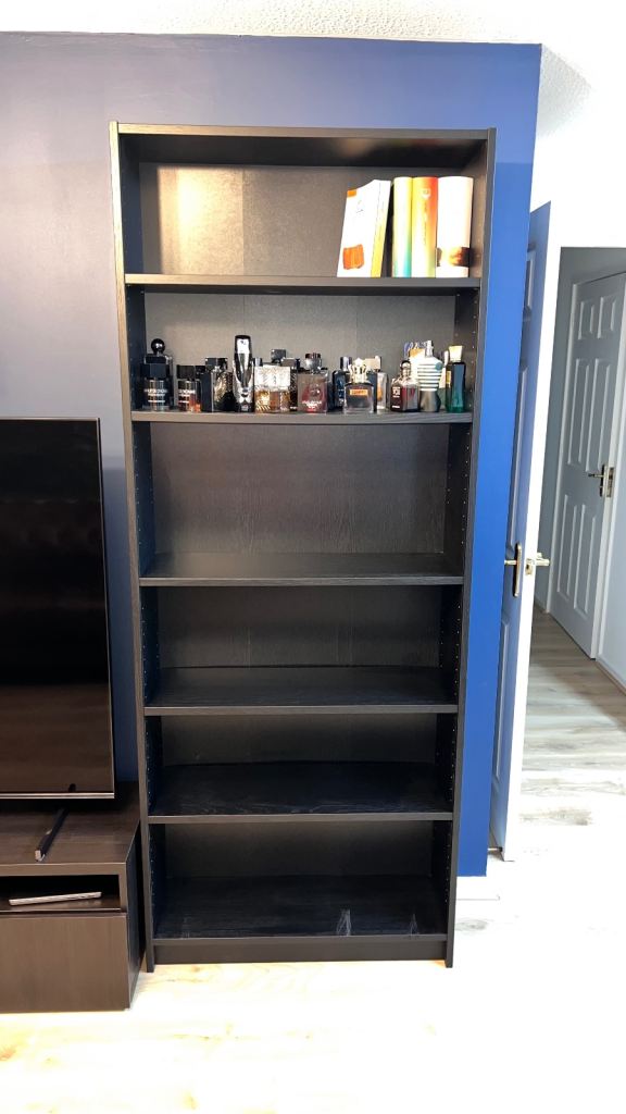 image for IKEA BILLY Bookcase – Black Oak Effect (80×28×202 cm)