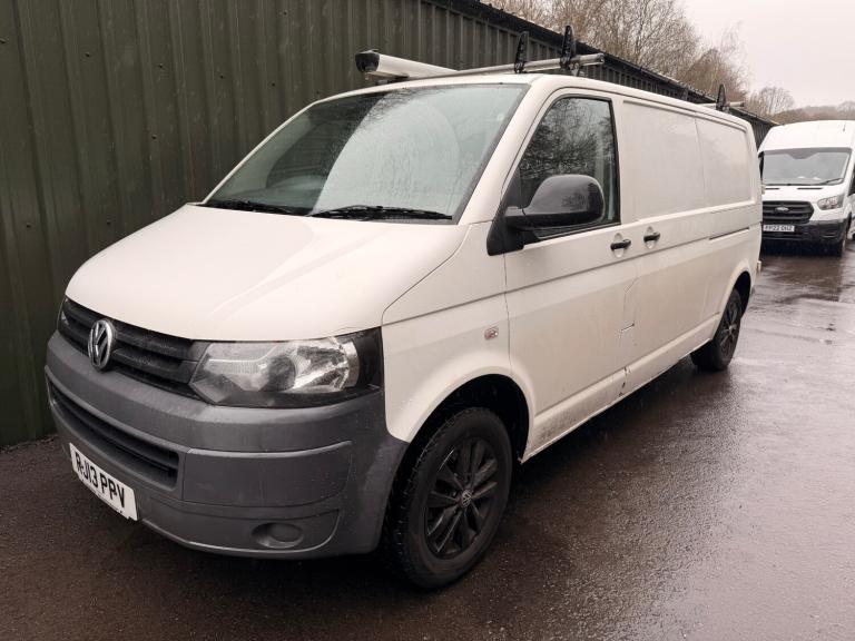 2013 13 VW TRANSPORTER 2.0 TDI 102PS LWB VAN 170K S/H WHITE NO VAT