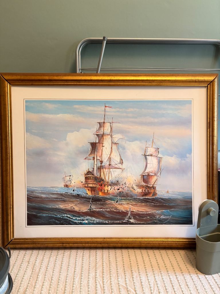 RESERVED - large picture frame 