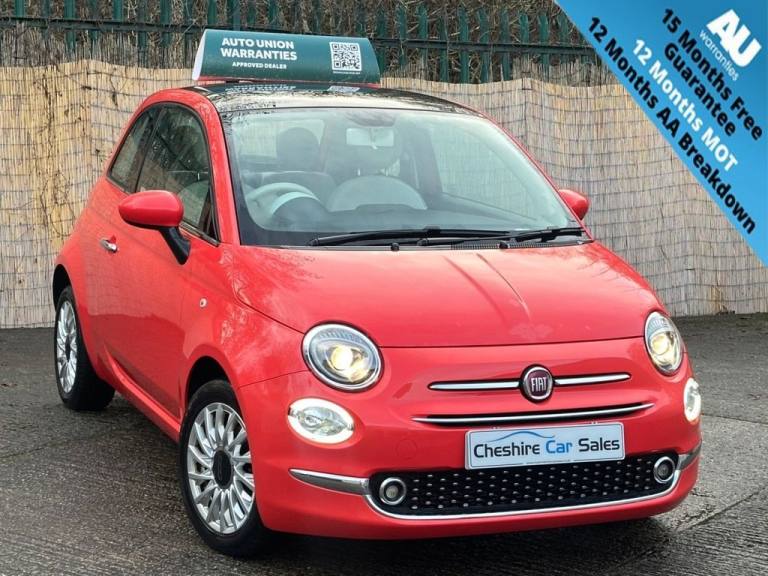 2018 18 FIAT 500 1.2 LOUNGE HATCHBACK 3DR PETROL MANUAL EURO 6 (S/S) (69 BHP)