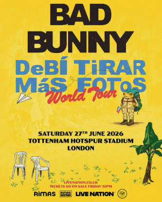 Bad Bunny 'DeBí Tirar Más Fotos' Tour Ticket – June 27th 2026