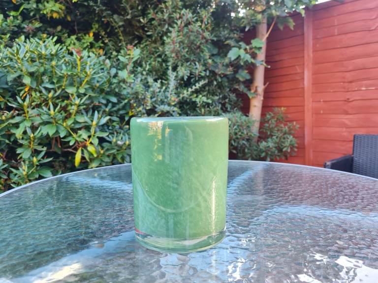 Green Handmade Glass Vase