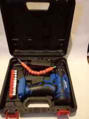 Cordless Drill Driver with Case and Bits – Good Condition