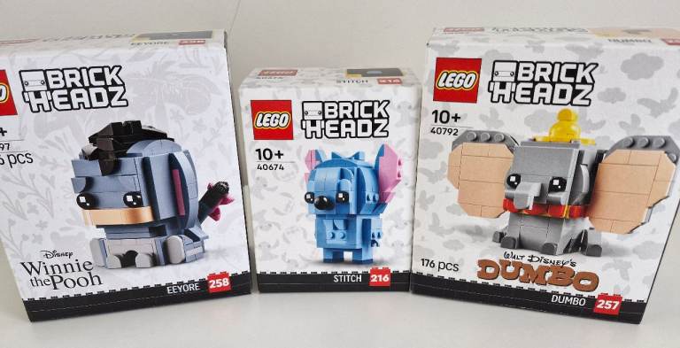 image for Lego Dumbo Eeyore Stitch Brickheadz NEW