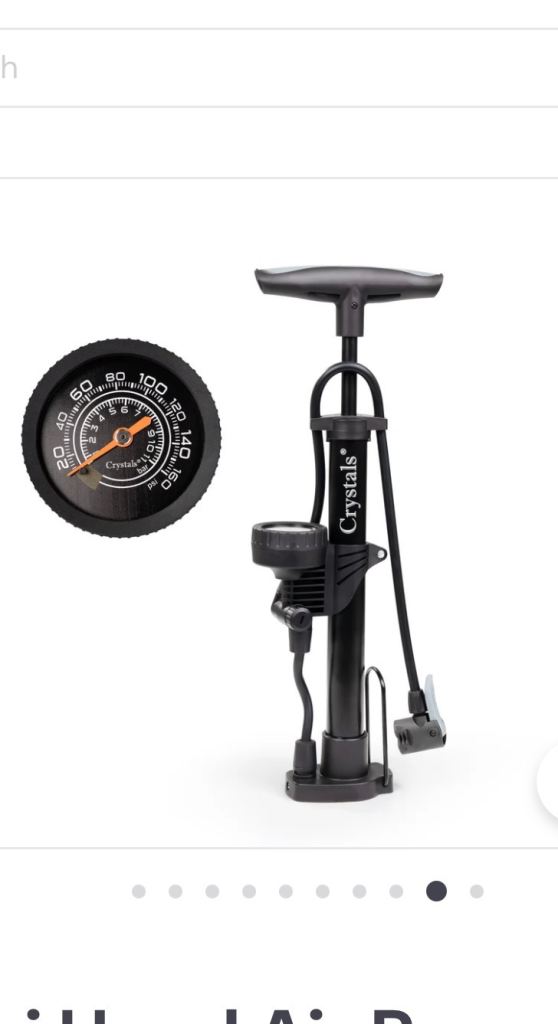 CRYSTALS BIKE PUMP 