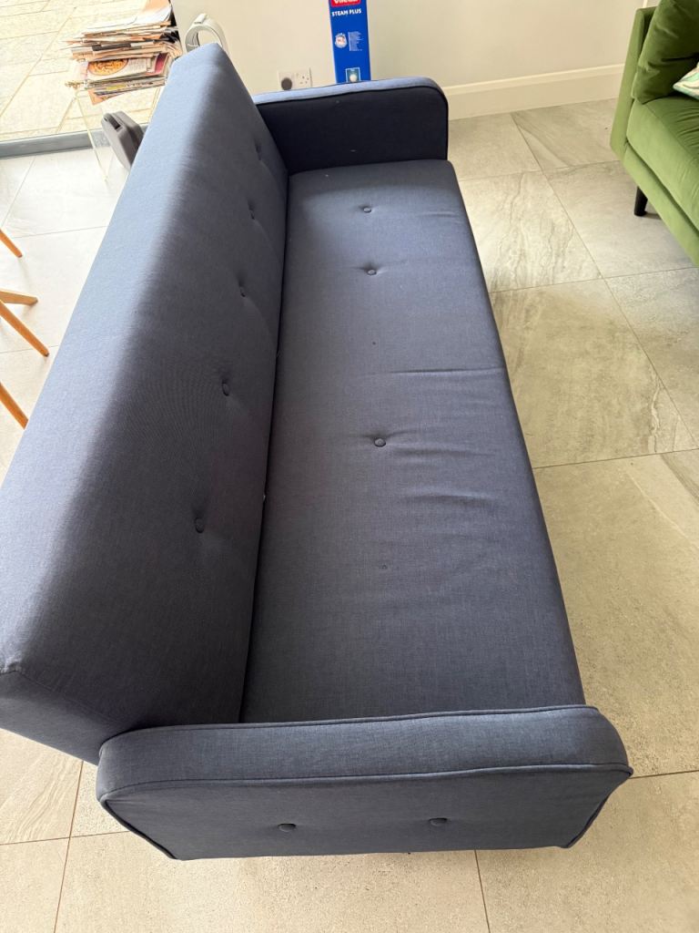 Grey / Blue sofa bed 