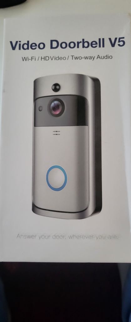 Video Doorbell V5 – Wi-Fi, HD Video, Two-way Audio