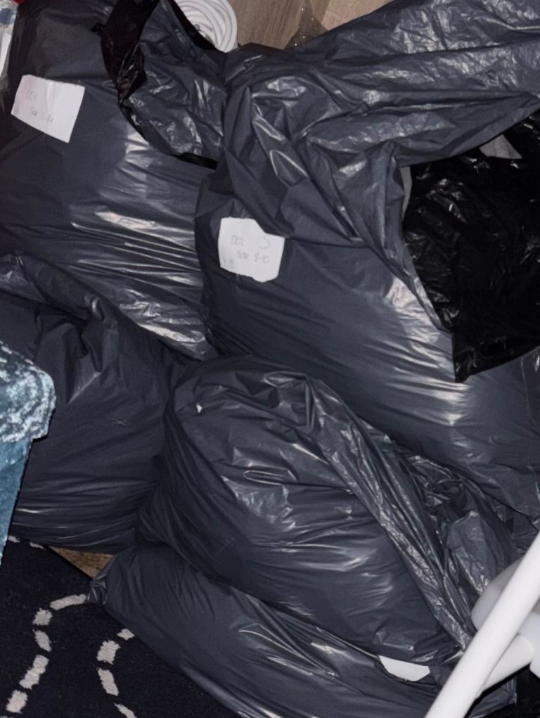 Big bundles of clothing for resellers