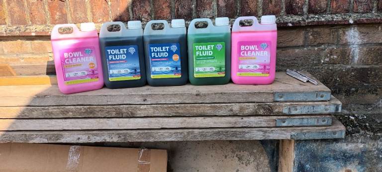Chemical toilet fluids x 5.
