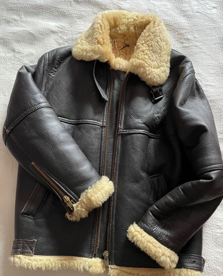 Sheepskin flying jacket