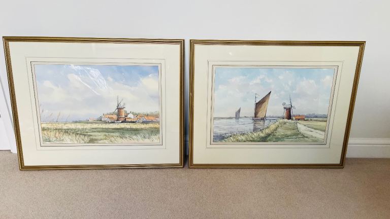  2 Graham Howlett Original watercolour paintings 