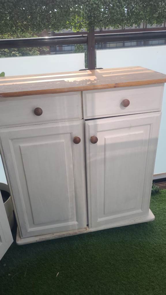 Rustic Farmhouse Kitchen Cupboard with Drawers