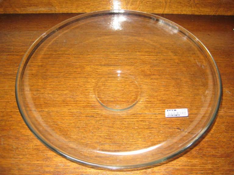 IKEA Crystal Glass Large Raised Circular Dish for 5.00