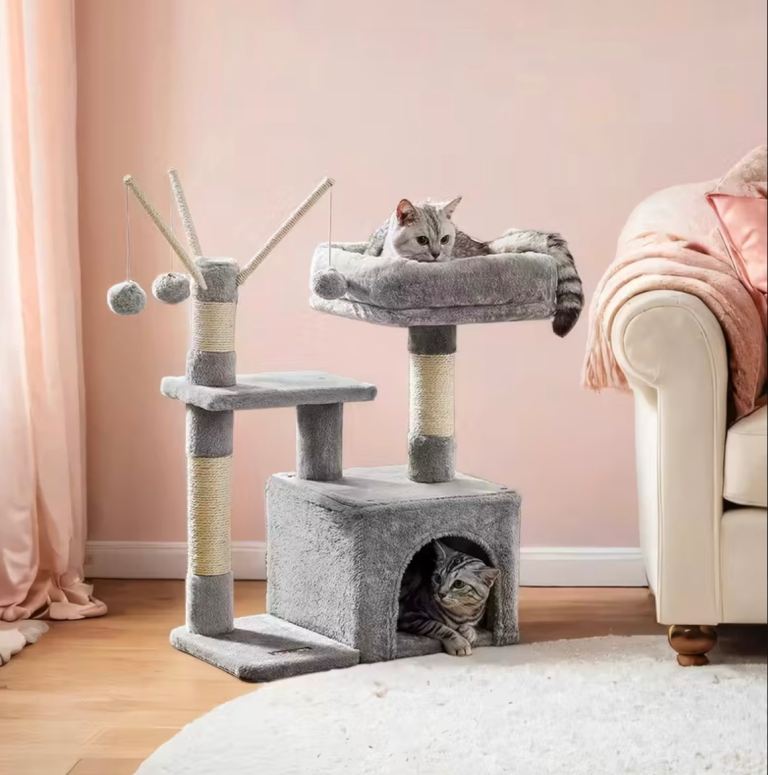 Cat Tree, Small Cat Tree, Scratching Post with cave and Platform