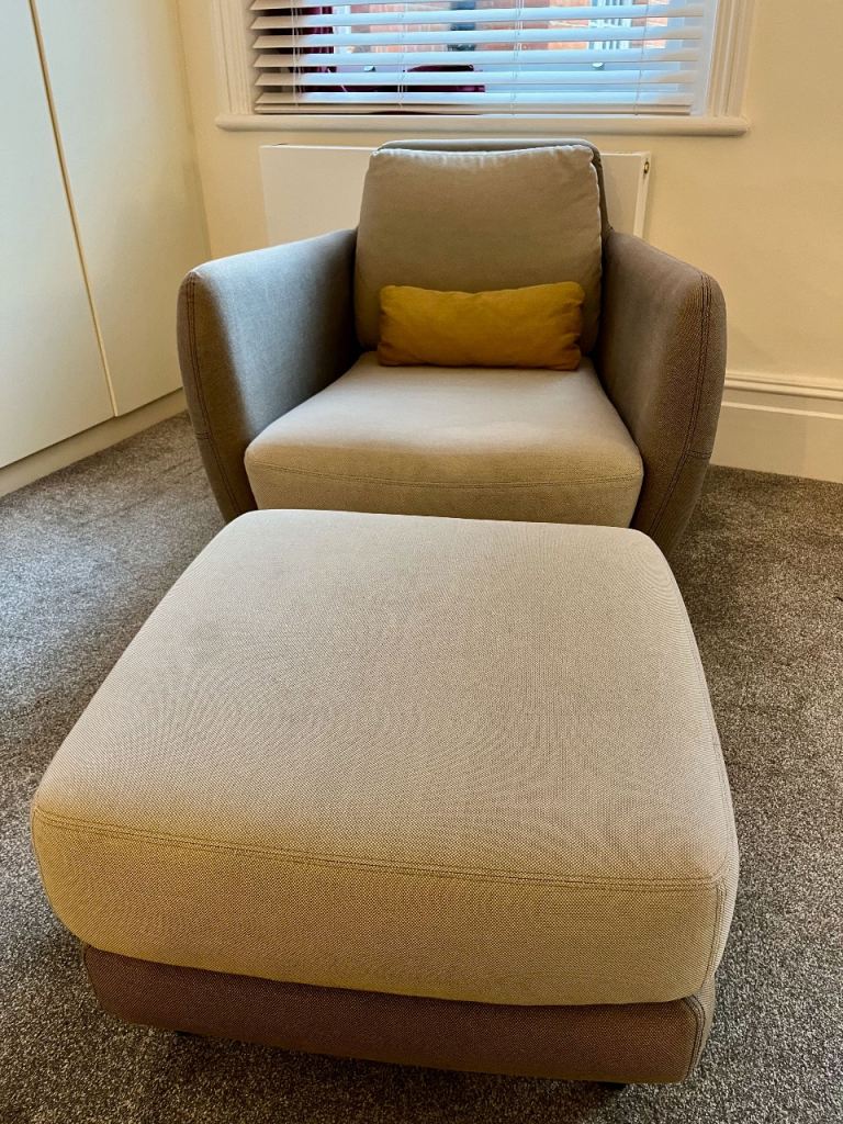 image for Habitat Ella armchair with footrest