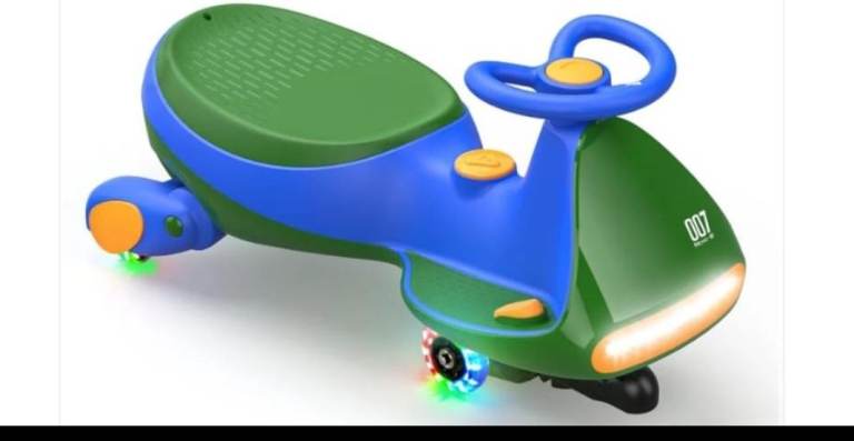 Kids' electric wiggle car Ride-On Toy with LED Wheels – Brand New