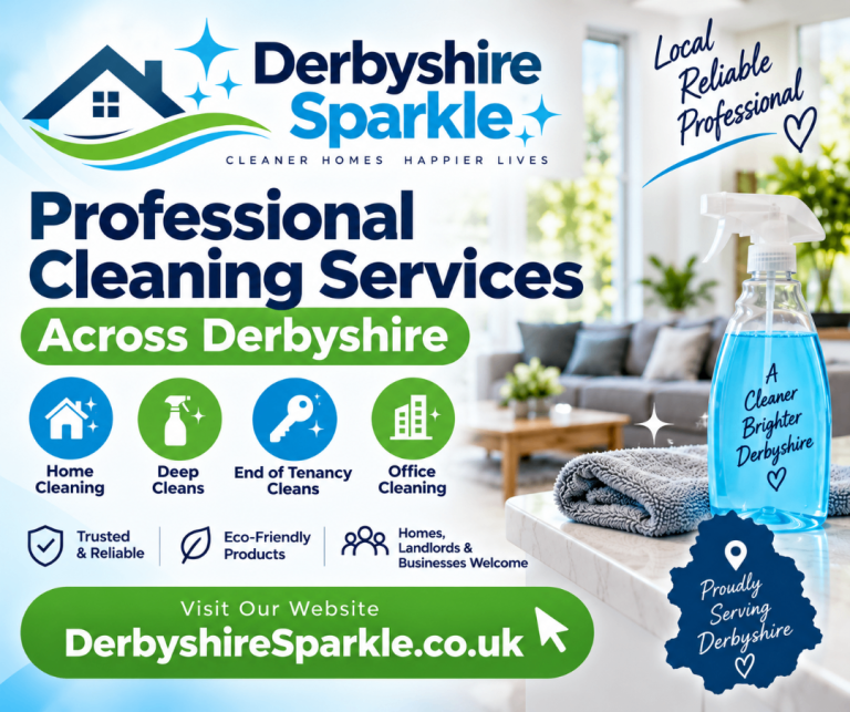 Professional Cleaning Services Across Derbyshire | Derbyshire Sparkle ✨