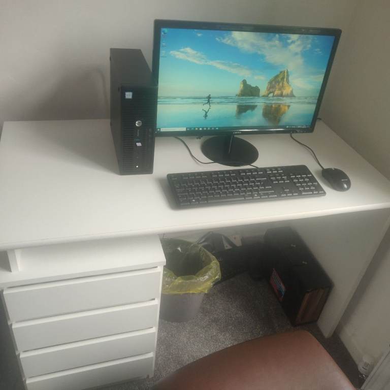 Full PC setup desk not included