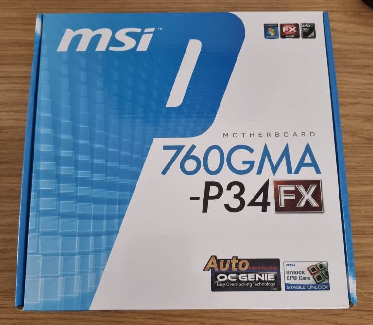 MSI 760GMA-P34 (FX) Motherboard spares or repair