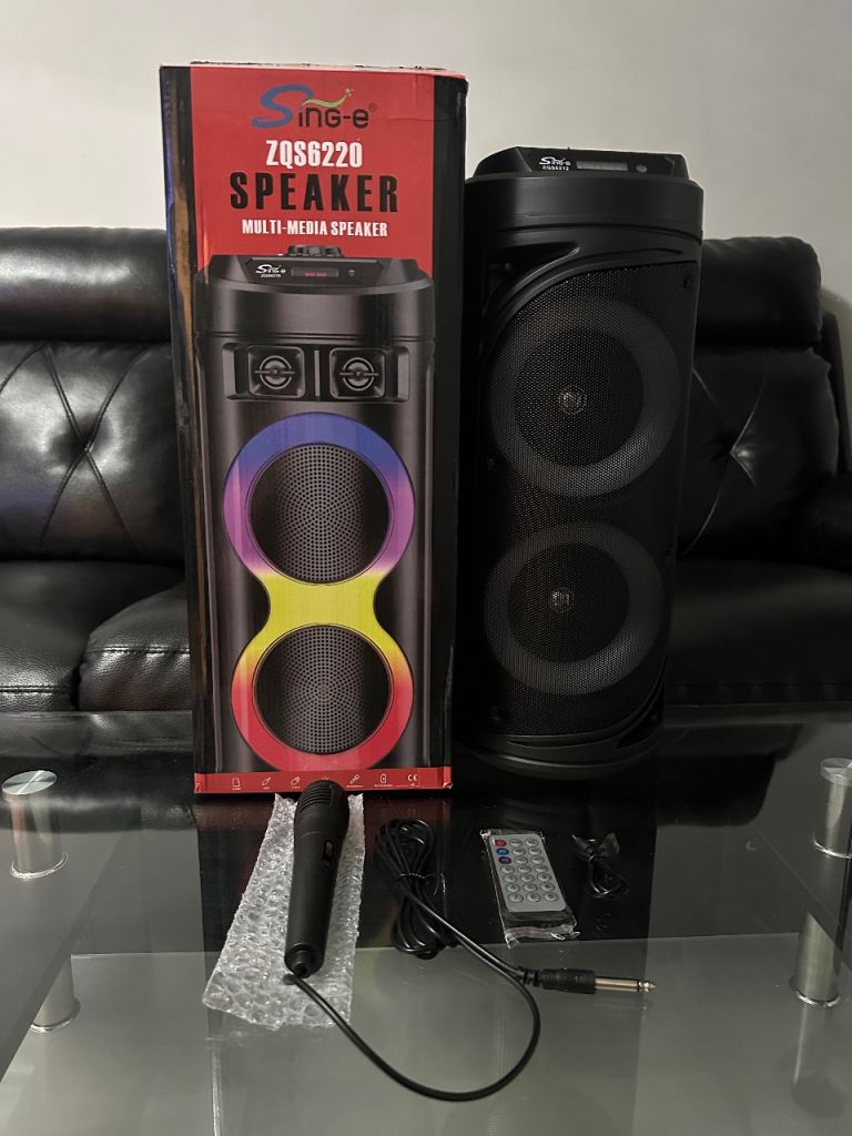 Sing-e ZQS6220 Multi-Media Speaker with Microphone – NEW