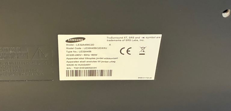 Samsung LE32A456C2D 32" 720p HD LCD Television
