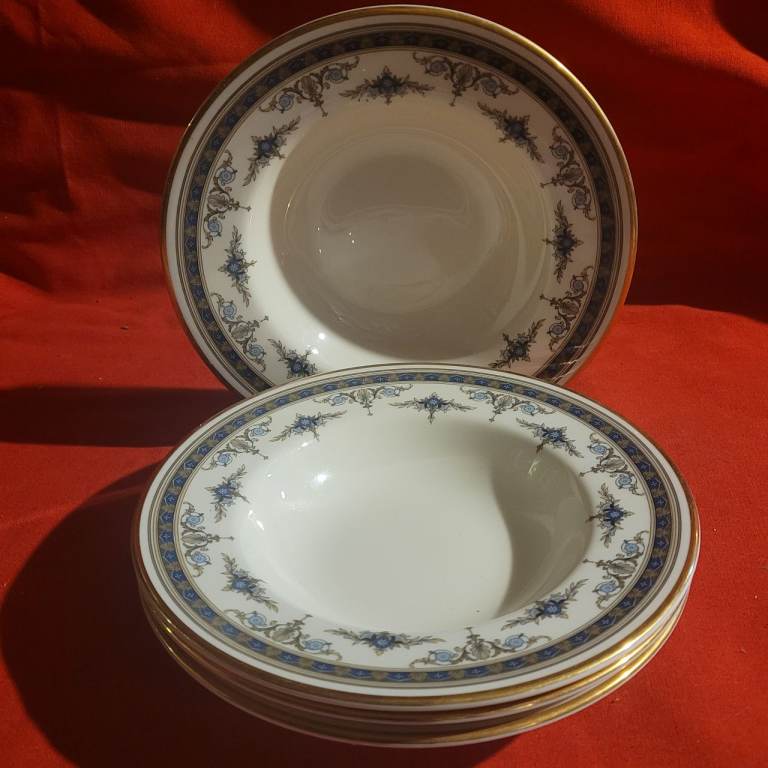 2 x Minton Grasmere Rimmed Soup Bowl 8" Vintage Discontinued Perfect Condition Ml