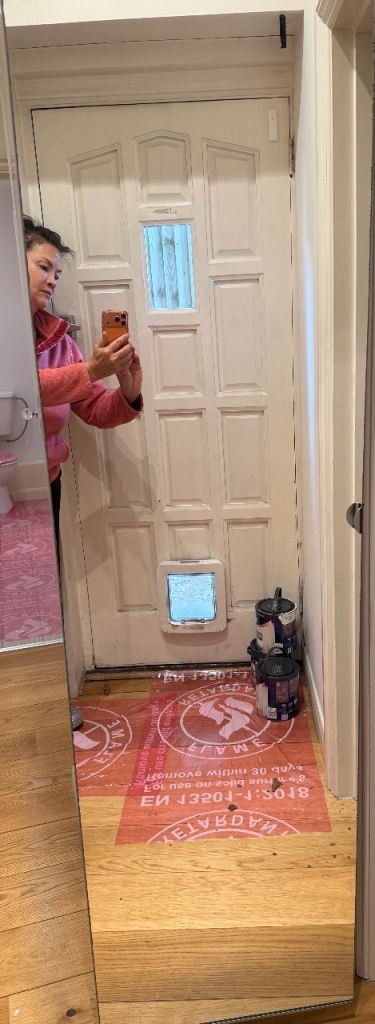 Grey Wardrobe with Internal Hanging Rail